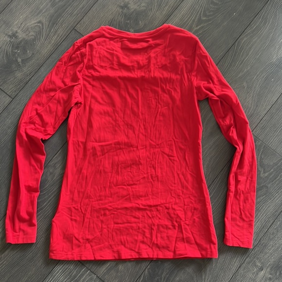 Red Long-Sleeve Crewneck Shirt - Picture 6 of 6